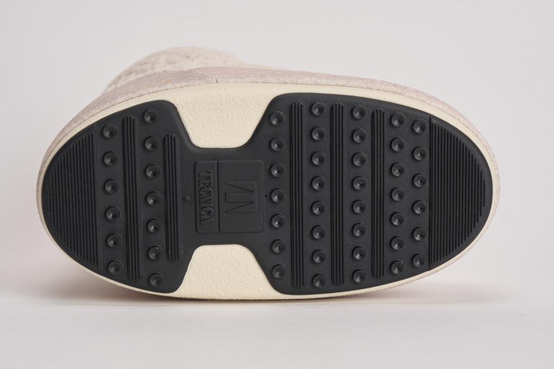 Stivale donna da neve in maglia panna 1409750 L032WHITESAND MOON BOOT 