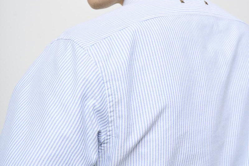 Camicia uomo Oxford celeste GMP00246 P00054880197 GOLDEN GOOSE 