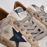 Sneakers uomo Ball star beige e blu GMF01034 F00812712387 GOLDEN GOOSE 