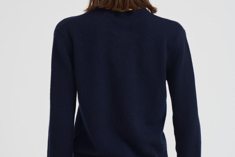 Maglia donna girocollo Mable blu notte 2022117 NAVY LISA YANG 