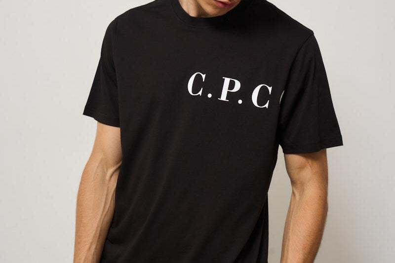 T-shirt uomo girocollo nera TS139A 999 CP COMPANY 
