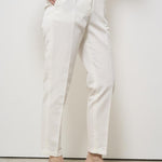 Pantaloni donna a sigaretta bianchi 176832 D6207011 INCOTEX 