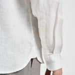 Camicia uomo in lino bianco TB0AD2DC3 100 TIMBERLAND 