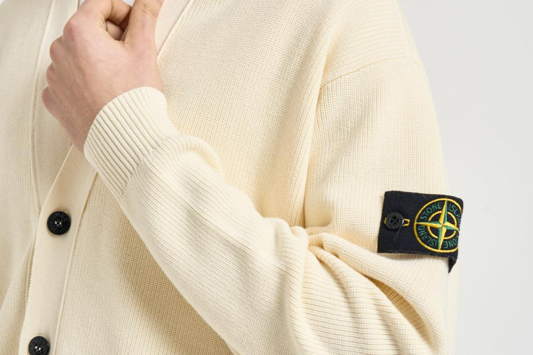 Cardigan uomo panna 5100009 S00D8V0093 STONE ISLAND 