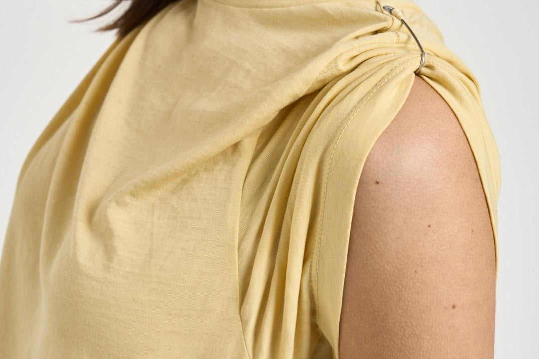 T-shirt donna Zelna giallo pastello TS0157FA D1N05E10BR MARANT ETOILE 