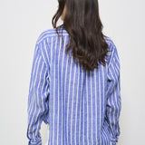 Camicia donna a righe blu 211935130 005 RALPH LAUREN 