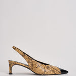 Slingback donna in pelle pitonata 1159843091 JOJOBA3091 ROTATE 