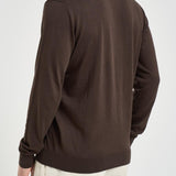 Polo uomo manica lunga marrone 300403 170 KANGRA 