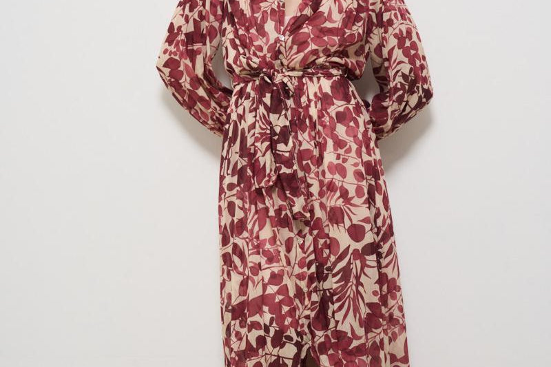 Abito donna lungo floreale in voile 13631 IACCA2586 FORTE FORTE 