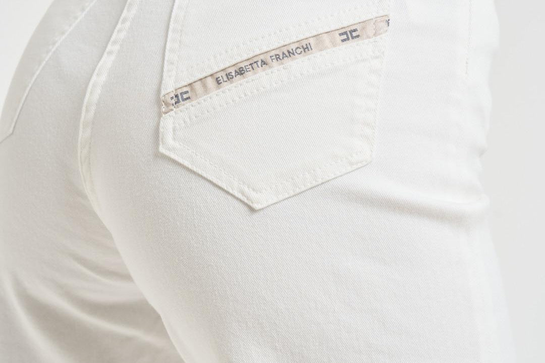 Jeans donna a zampa bianchi PJ23N 360 ELISABETTA FRANCHI 