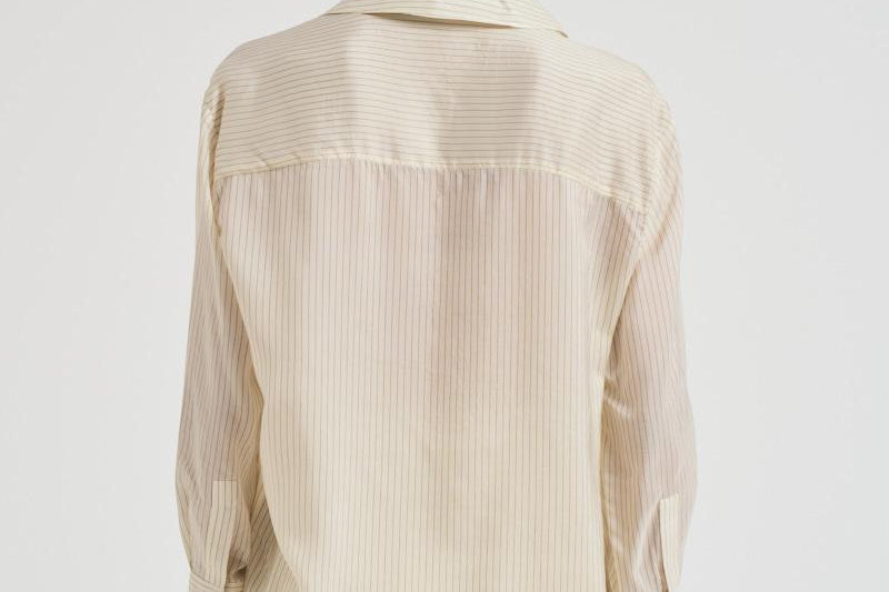 Camicia donna Bridget gessata panna 11033 MTL55 ANINE BING 