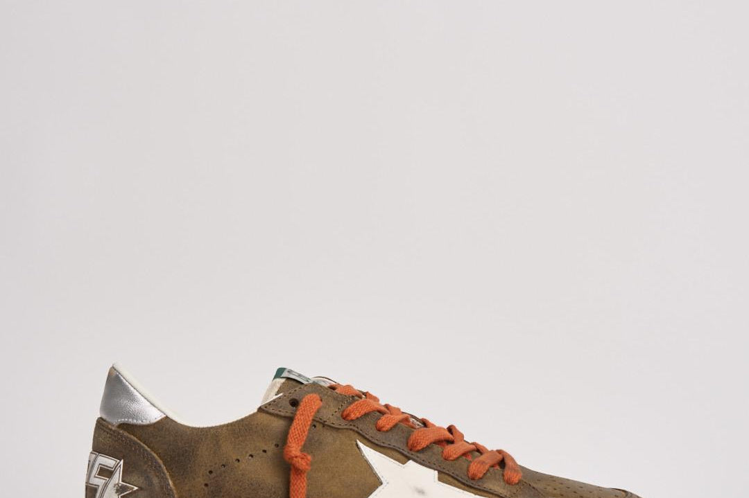 Sneakers uomo ball star marrone GMF00117 F00812055605 GOLDEN GOOSE 