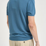 Polo uomo in maglia celeste carta zucchero M060526 255 ACCADEMIE TESSILI 