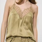 Top donna Berwyn verde BERWYN BROWNKHAKI IRO 