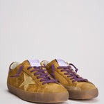 Sneakers uomo Super Star in suede cammello GMF00101 F00750482995 GOLDEN GOOSE 