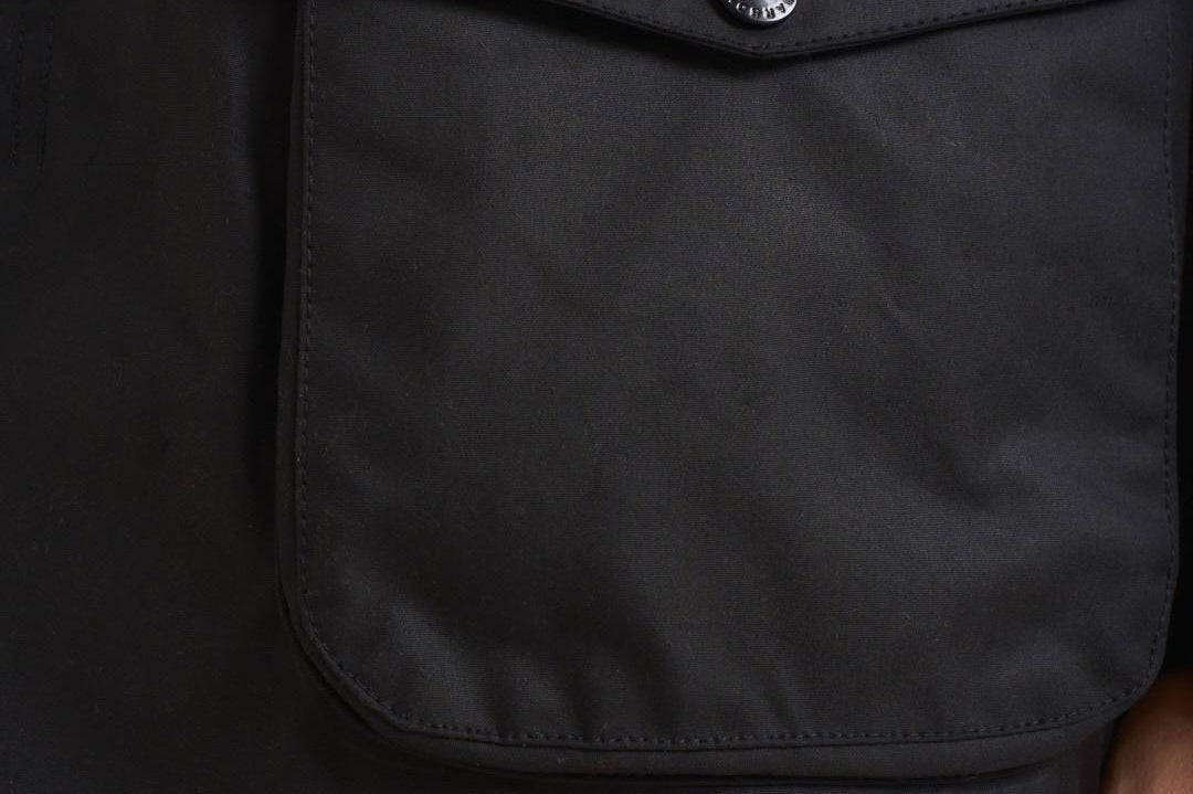 Gicca uomo in cotone cerato Ogston nero MWX0700 BK11 BARBOUR 