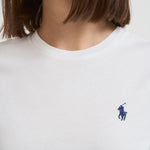T-shirt donna in cotone bianca 211898698 005 RALPH LAUREN 