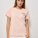 T-shirt donna girocollo rosa 103320 A2G7N38 PINKO 