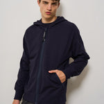 Felpa uomo con cappuccio blu SS025A 888 CP COMPANY 