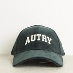 Cappello uomo baseball verde in velluto ACPU 55BJ AUTRY 