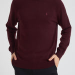 Maglia uomo girocollo bordeaux 710974148 008 RALPH LAUREN 
