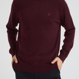 Maglia uomo girocollo bordeaux 710974148 008 RALPH LAUREN 