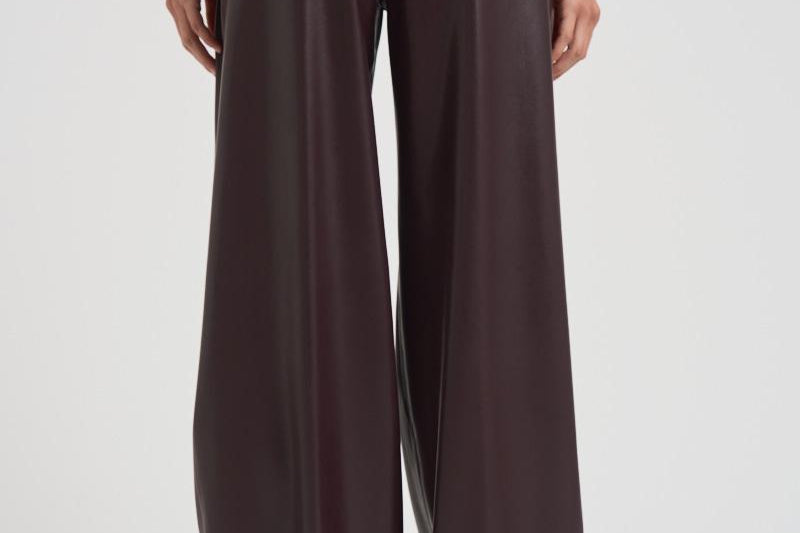 Pantalone in eco pelle donna T180471E CABERNET THE ANDAMANE 