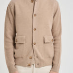 Giacca uomo in maglia cammello AALKTJT1 AA65015210BC LARDINI 