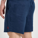 Bermuda uomo in lino blu 710P08205 001 RALPH LAUREN 