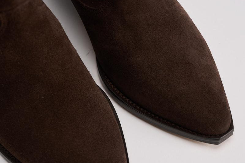 Stivale donna "Duerto" in suede testa di moro BO0003FA A1A03S50CL ISABEL MARANT 