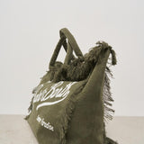 Borsa donna Vanity in lino verde VANITYLINEN 01189H MC2 SAINT BARTH 