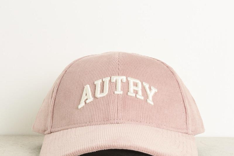 Cappello uomo baseball in velluto rosa ACPU 55BP AUTRY 