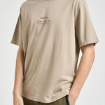 T-shirt uomo con stampa beige 2100001 S0285V009A STONE ISLAND 