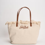 Borsa donna City in canvas ecru CBF0001 CANVAS1018 MC2 SAINT BARTH 