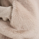 Gilet donna in eco pelliccia beige GC00071DR 1985 HERNO 