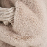 Gilet donna in eco pelliccia beige GC00071DR 1985 HERNO 