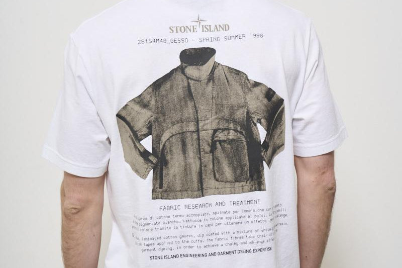 T-shirt uomo girocollo bianco 2100037 S0091V0001 STONE ISLAND 