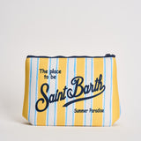 Pochette donna Aline a righe gialla ALINE 03281L MC2 SAINT BARTH 