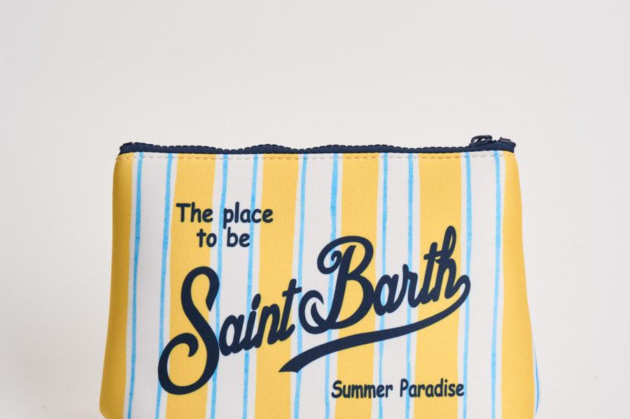 Pochette donna Aline a righe gialla ALINE 03281L MC2 SAINT BARTH 