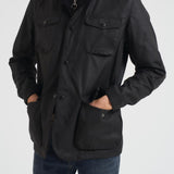 Gicca uomo in cotone cerato Ogston nero MWX0700 BK11 BARBOUR 