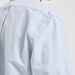 Camicia uomo in cotone a righe celeste e bianche 751271W A13 SEBAGO 