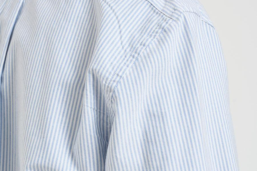 Camicia uomo in cotone a righe celeste e bianche 751271W A13 SEBAGO 