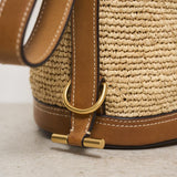 Borsa donna a secchiello in rafia 428955892 001 RALPH LAUREN 