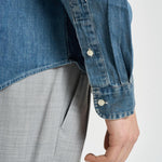 Camicia uomo in denim scuro 710548539 001 RALPH LAUREN 
