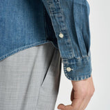Camicia uomo in denim scuro 710548539 001 RALPH LAUREN 