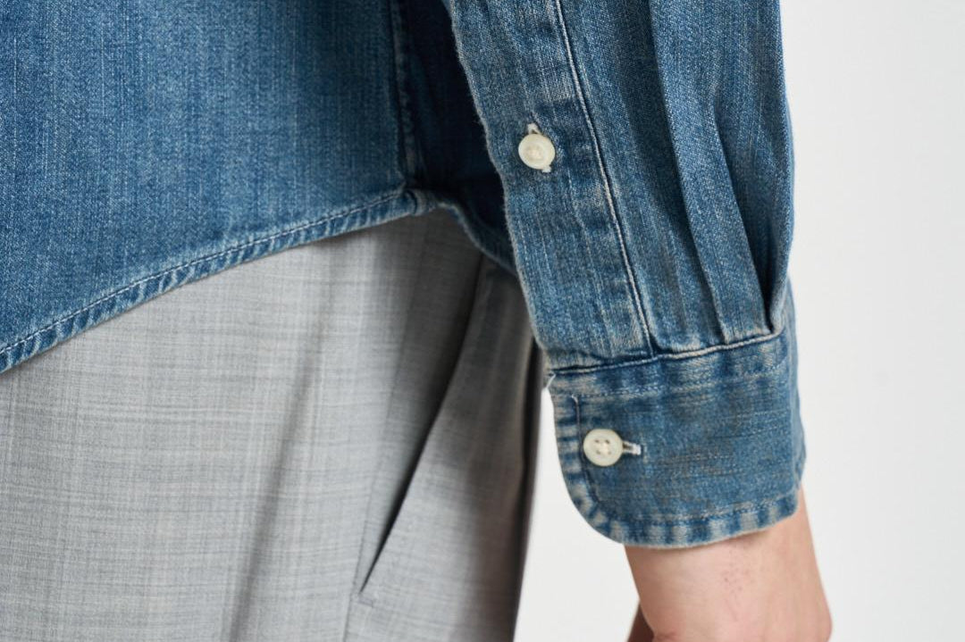 Camicia uomo in denim scuro 710548539 001 RALPH LAUREN 