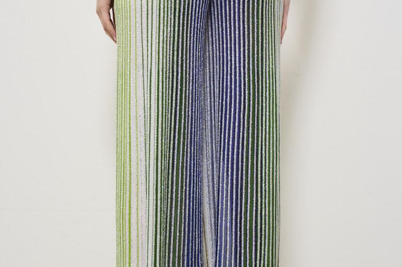 Pantalone donna a righe DS25SI0B BK042DSM9N9 MISSONI 