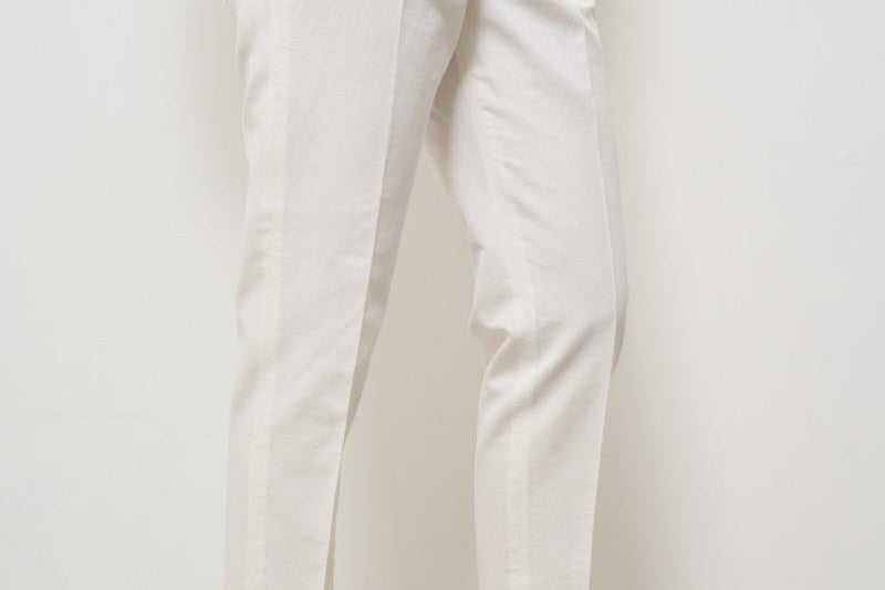 Pantaloni donna a sigaretta bianchi 176832 D6207011 INCOTEX 
