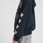 Felpa uomo con cappuccio grigia HO10012 VINTAGEBLACK0027 RHUDE 