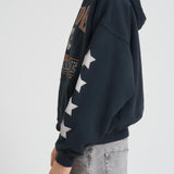 Felpa uomo con cappuccio grigia HO10012 VINTAGEBLACK0027 RHUDE 